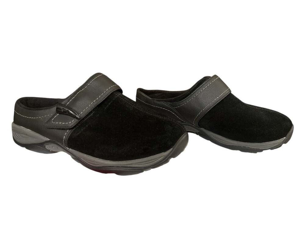Women's Easy Spirit Explorer Eliana Comfort Mule Clog Brown Suede Size 8.5 W